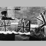 My three wheeler cycle became motor tug "Loyd Street" for a fancy dress parade in 1942.   Dad was in the Royal Navy as a Chief Engineer of a trawler, used during the war as a mine sweeper.