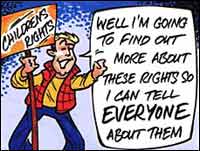 Children's rights cartoon - courtesy of the London Children's Commissioner website