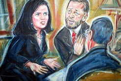 Fictional scene: Kimberly Quinn and David Blunkett