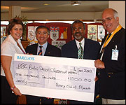 Collecting a cheque