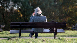 Woman by herself