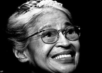 Rosa Parks who died aged 92