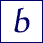 Letter B.
