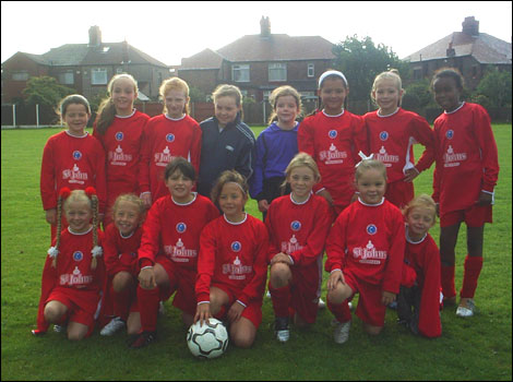 Fitwell girls football team photo