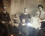 Frederick and Margaret Hall, and their four children
