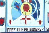 Image of loyalist mural calling for the release of their political prisoners