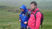 Derek and Ceri soaking wet