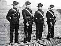 Image of Irish Citizen Army on the roof of Liberty Hall