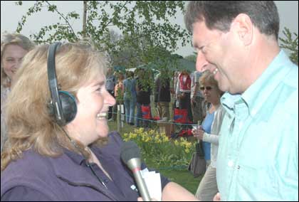 Katie Johnson and Alan Titchmarsh