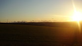 Sun set hills...