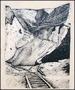 Picture: Drawing of Whitlingham chalk quarry