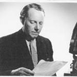 Derek Prentice reading the World Service news during the war Derek Prentice reading the World Service news during the war