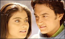 Kajol and Aamir Khan 