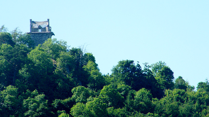A view of the magical Fatlips Castle from Carden Cottage