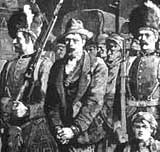 Image of deserter being captured