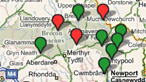 BBC Wales Nature - walking map