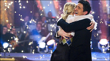 Tom and Camilla celebrate their win