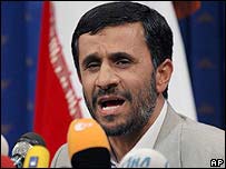 Presidente dos Irã, Mahmoud Ahmadinejad, na ONU
