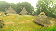 Iron age huts Iron age huts