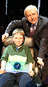 Junior Mastermind 2005's winner, Robin, with host John Humphrys