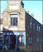 At the top of Haworth's Main Street