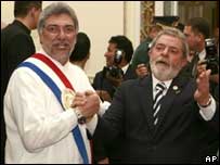 Fernando Lugo e Luiz Inácio Lula da Silva