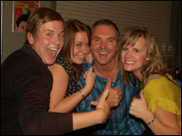 Alan Fletcher and fans (Photo: Drew Mallins)