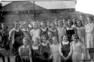 Miss Jakeman's class at South Grove Central School for Girls, Rotherham 1941