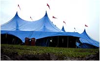 The waterlogged tent at One Big Weekend