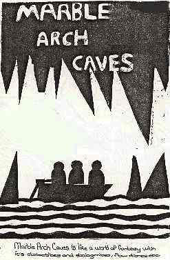 Children's hand drawn picture of Marble Arch Caves