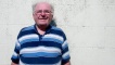 Local Historian, Iain Sutherland outside 'The Shebeen.'