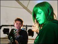 Band on stage