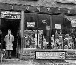 Robert Smyth standing outside his Limavady Shop