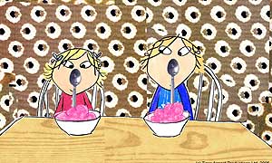 Charlie and Lola get competitive
