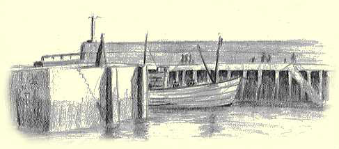 Fishing boat entering Kilkeel Harbour 1963