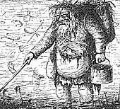 'Punch' cartoon depicting 'Dirty Father Thames'