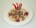 Pan grilled pigeon