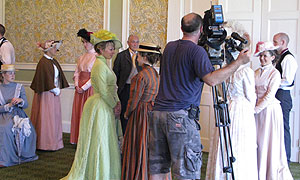 Inside Out filming the reconstruction at the Grand Hotel