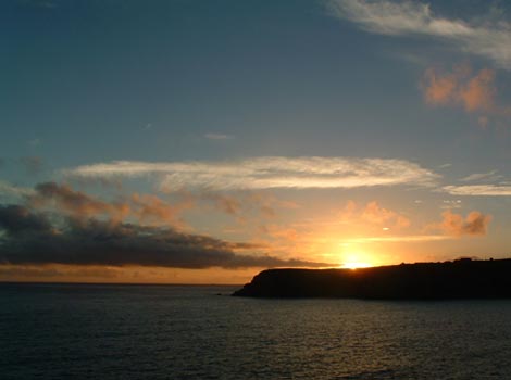 Sunset over Porthcurno