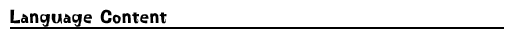 language content