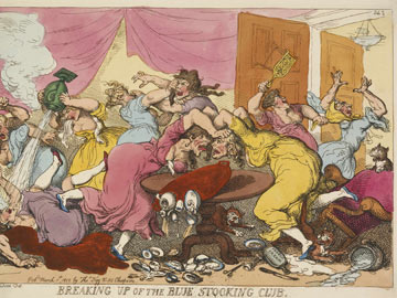 Breaking up of the Blue Stocking Club by Thomas Rowlandson, 1815, Thomas Rowlandson. Picture Courtesy of The British Museum