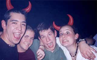 students celebrating