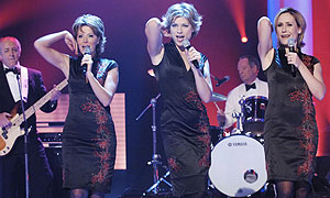 The BBC Newsreaders perform during Children in Need night