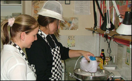 Busy in the kitchen
