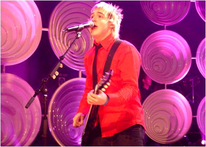 McFly on stage at the R1 / TOTP Christmas Party