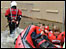 Fire rescue boat in floodwater [pic: Gtr Manchester Fire Service]