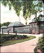 The pavilions at the Botanical Gardens, circa 1836