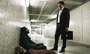 Pearce Quigley and Colin Firth in Born Equal