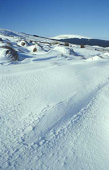 Snowdrift on Mullaghaneay (Sperrins)