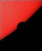 Picture: Venus passes in front of the sun